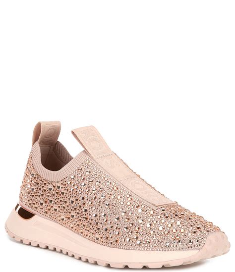 michael kors leo slip on sneakers|michael kors stretch knit sneakers.